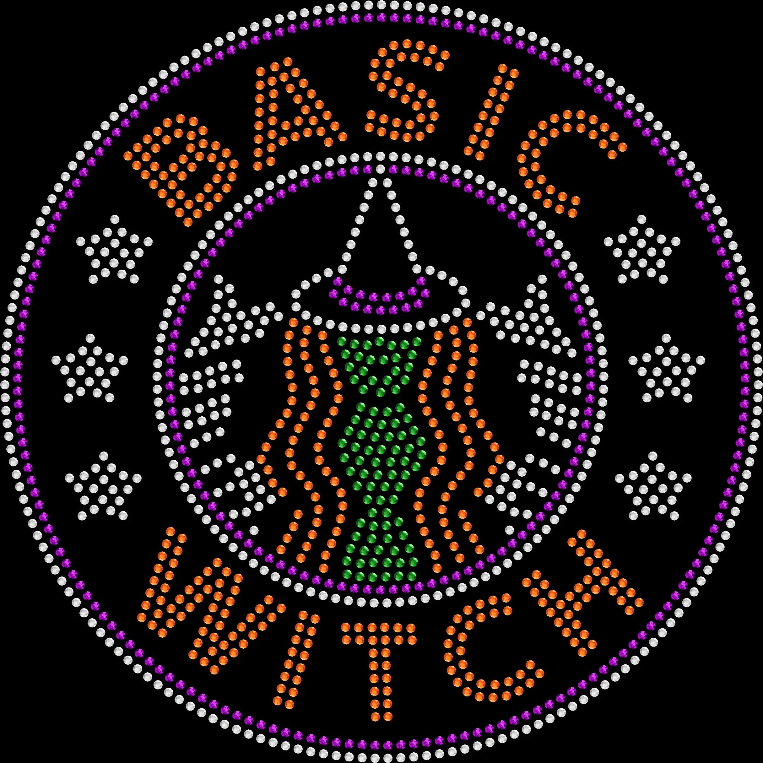 Rhinestone Basic Witch Tee - 2052 - Pumpkin Spice Halloween Costume Top